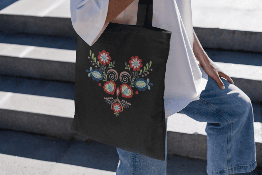 z bavlny taška srdce Vajnory mk